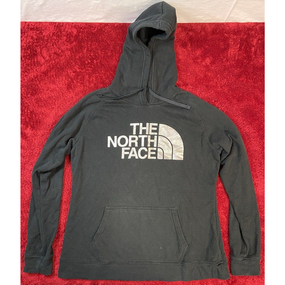 The North Face Tops - The North Face Womens Large Black Pullover Hoodie Long Sleeve Sweatshirt Pocket
